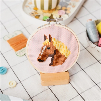 Cotton Clara Horse Beginner Cross Stitch Kit